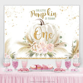 Lofaris Autumn Pumpkin Is Turning One Happy Birthday Backdrop